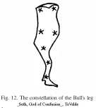 The constellation of the Bull's leg